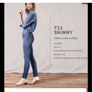 Levi's 711 Skinny Jean Size 28